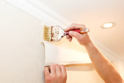 Pose de papier peint à Havelu — revêtements muraux et toiles de verre